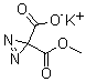 structure of CAS# 76429-92-0, 3H-双吖丙啶-3,3-二羧酸单甲酯钾盐