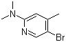 structure of CAS# 764651-68-5, 5-Bromo-N,N,4-trimethyl-2-pyridinamine