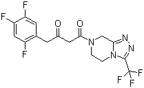 structure of CAS# 764667-65-4, (2Z)-4-Oxo-4-[3-(trifluoromethyl)-5,6-dihydro-[1,2,4]triazolo[4,3-a]pyrazine-7(8H)-yl]-1-(2,4,5-trifluorophenyl)butan-2-one