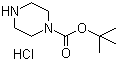 structure of CAS# 76535-74-5, tert-Butyl piperazine-1-carboxylate hydrochloride