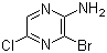 structure of CAS# 76537-18-3, 2-氨基-3-溴-5-氯吡嗪