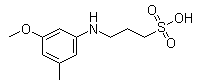 CAS 登录号：766502-50-5, 3-[(3-甲氧基-5-甲基苯基)氨基]-1-丙磺酸