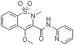 CAS # 76780-03-5, 4-Methoxy-2-methyl-N-2-pyridinyl-2H-1,2-benzothiazine-3-carboxamide 1,1-dioxide