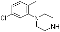 structure of CAS# 76835-20-6, 1-(5-Chloro-2-methylphenyl)piperazine