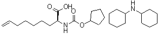 CAS 登录号：769167-56-8, (2S)-2-[[(环戊基氧基)羰基]氨基]-8-壬烯酸与N-环己基环己胺的化合物