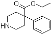 CAS # 77-17-8, Ethyl 4-phenylpiperidine-4-carboxylate