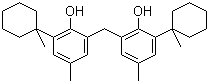 structure of CAS# 77-62-3, 2,2'-Methylenebis[6-(1-methylcyclohexyl)-p-cresol]