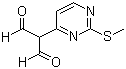 structure of CAS# 77168-37-7, 2-(2-甲硫基嘧啶-4-基)丙二醛