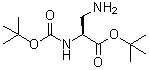 structure of CAS# 77215-54-4, 3-氨基-N-[叔丁氧羰基]-L-丙氨酸叔丁酯