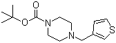 CAS # 77278-71-8, 4-(3-Thienylmethyl)-1-piperazinecarboxylic acid tert-butyl ester