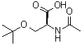 structure of CAS# 77285-09-7, N-乙酰基-O-(叔丁基)-L-丝氨酸