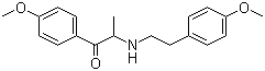 structure of CAS# 773045-10-6, 2-(4-Methoxyphenethylamino)-1-(4-methoxyphenyl)propan-1-one