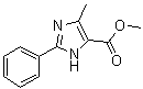 CAS # 77335-92-3, 5-Methyl-2-phenyl-3H-imidazole-4-carboxylic acid methyl ester