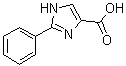 structure of CAS# 77498-98-7, 2-Phenyl-1H-imidazole-4-carboxylic acid