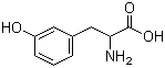 structure of CAS# 775-06-4, 3-(3-Hydroxyphenyl)-DL-alanine