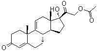 structure of CAS# 7753-60-8, Anecortave acetate