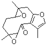 CAS # 7759-24-2, Zederone epoxide, 1,10:4,5:8,12-Triepoxygermacra-7,11-dien-6-one, 1a,6a,7a,8,9,9a-Hexahydro-1a,5,7a-trimethylbisoxireno[4,5:8,9]cyclodeca[1,2-b]furan-6(2H)-one
