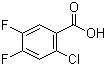 structure of CAS# 776-40-9, 2-Chloro-4,5-difluorobenzoic acid