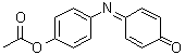 structure of CAS# 7761-80-0, 4-[[4-(Acetyloxy)phenyl]imino]-2,5-cyclohexadien-1-one