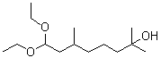 CAS # 7779-94-4, Hydroxycitronellal diethyl acetal, 8,8-Diethoxy-2,6-dimethyl-2-octanol