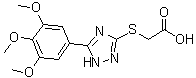 CAS 登录号：77803-55-5, [[5-(3,4,5-三甲氧基苯基)-1H-1,2,4-三唑-3-基]硫基]乙酸