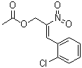 CAS 登录号：77835-02-0, 3-(2-氯苯基)-2-硝基-2-丙烯-1-醇乙酸酯