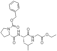 structure of CAS# 7784-82-9, N-[N-[1-[(苯基甲氧基)羰基]-L-脯氨酰]-L-亮氨酰]甘氨酸乙酯