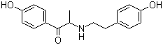 CAS # 779979-39-4, 2-(4-Hydroxyphenethylamino)-1-(4-hydroxyphenyl)propan-1-one, 1-(4-Hydroxyphenyl)-2-[[2-(4-hydroxyphenyl)ethyl]amino]-1-propanone