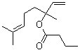 Linalyl butyrate molecular structure (CAS 78-36-4)