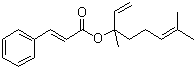 structure of CAS# 78-37-5, 3-Phenyl-2-propenoic acid 1-ethenyl-1,5-dimethyl-4-hexen-1-yl ester
