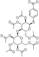 CAS # 78006-49-2, 4-Nitrophenyl 4-O-(2,3,4,6-tetra-O-acetyl-alpha-D-glucopyranosyl)-1-thio-alpha-D-glucopyranoside 2,3,6-triacetate