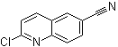 structure of CAS# 78060-54-5, 2-Chloroquinoline-6-carbonitrile
