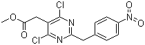 CAS 登录号：780763-92-0, 2-对硝基苯甲基-4,6-二氯-5-嘧啶乙酸甲酯