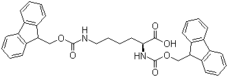 structure of CAS# 78081-87-5, N,N'-双芴甲氧羰基-L-赖氨酸