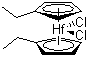 structure of CAS# 78205-93-3, Bis(ethylcyclopentadienyl)hafnium(IV) dichloride