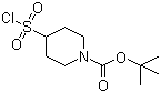 structure of CAS# 782501-25-1, 4-Chlorosulfonylpiperidine-1-carboxylic acid tert-butyl ester