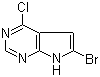structure of CAS# 784150-41-0, 6-Bromo-4-chloro-7H-pyrrolo[2,3-d]pyrimidine