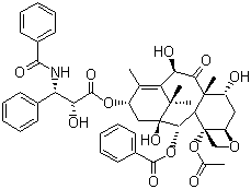 structure of CAS# 78432-77-6, 7-表-10-脱乙酰基紫杉醇