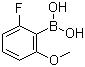 structure of CAS# 78495-63-3, 2-氟-6-甲氧基苯硼酸
