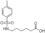 structure of CAS# 78521-39-8, 6-[[(4-甲基苯基)磺酰基]氨基]己酸