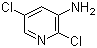 structure of CAS# 78607-32-6, 2,5-Dichloropyridin-3-amine