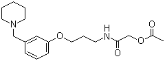 CAS 登录号：78628-28-1, 醋酸罗沙替丁, 2-乙酰氧基-N-[3-[3-(1-哌啶基甲基苯)氧基]丙基]乙酰胺