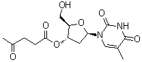 CAS # 78635-98-0, Thymidine 3'-(4-oxopentanoate), 3'-O-Levulinylthymidine