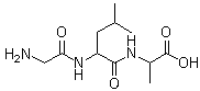 structure of CAS# 78681-93-3, 甘氨酰亮氨酰丙氨酸