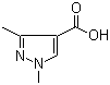 structure of CAS# 78703-53-4, 1,3-二甲基吡唑-4-甲酸
