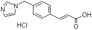 CAS # 78712-43-3 (74003-18-2), Ozagrel hydrochloride, (E)-3-(4-(1H-Imidazol-1-ylmethyl)phenyl)-2-propenoic acid hydrochloride