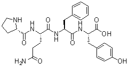 structure of CAS# 787539-66-6, L-脯氨酰-L-谷氨酰胺酰-L-苯丙氨酰-L-酪氨酸