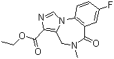 structure of CAS# 78755-81-4, 氟马西尼