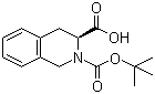 structure of CAS# 78879-20-6, Boc-(S)-1,2,3,4-tetrahydroisoquinoline-3-carboxylic acid