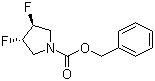 structure of CAS# 790658-58-1, (3R,4R)-N-Cbz-3,4-二氟吡咯烷